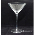 Clear Crystal Martini Gelas dengan Rim Emas